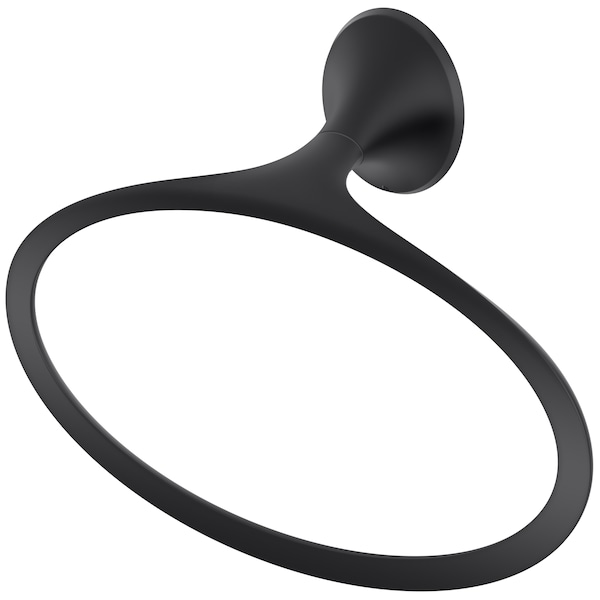 Pfister Rhen Towel Ring Matte Black